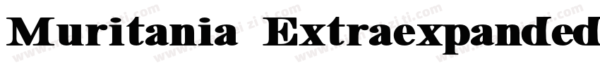 Muritania ExtraexpandedBold字体转换